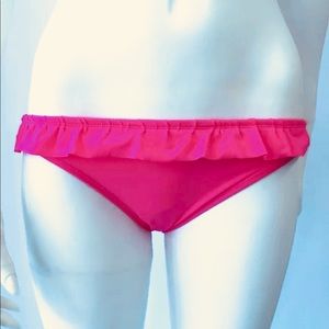 Old Navy hot fuchsia ruffled bikini Bottoms (S)